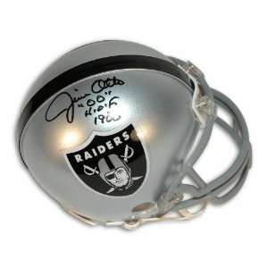 Jim Otto Autographed Oakland Raiders Mini Helmet Inscribed 