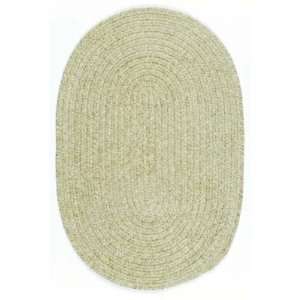   Chenille Braided Area Rug   Sprout Green, 6 ft. Round: Home & Kitchen