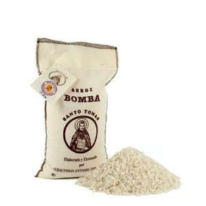 Bomba Rice D.O in Textile Bag   Small  Grocery & Gourmet 