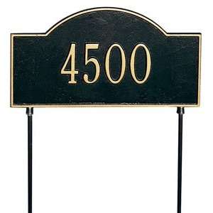  Two Sided Arch Lawn Address Plaque   One Line Patio, Lawn 