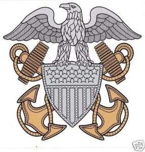 Navy Officer Crest Decal Sticker  
