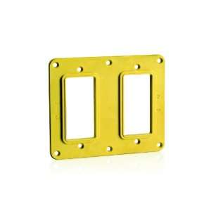  Leviton 3251 Y 2 Gang GFCI/Decora Receptacle Coverplate 