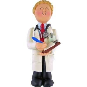  3207 Pharmacist: Male Blonde Personalized Christmas 