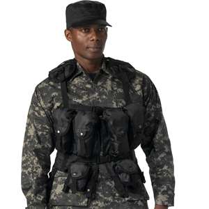 BLACK Military Army Style Tactical Utility ASSAULT VEST  
