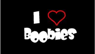 Love Boobies Custom Vinyl Graphic Decals Sticker  