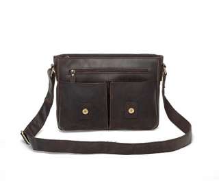 Rustic Leather Messenger Bag Satchel Mailbag Notebook Case Schoolbag 