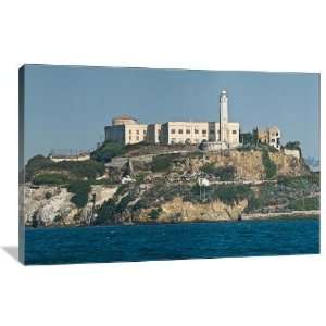  Alcatraz Island Panoramic   Gallery Wrapped Canvas 