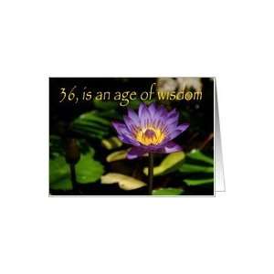  36th Birthday, Lotus flower Card: Toys & Games