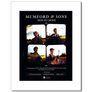 MUMFORD AND SONS   Sigh No More   White Matted Mini Poster  