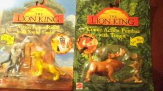   of 2 Disney The Lion King The Action Pumbba Timon Rafii Simba Figures