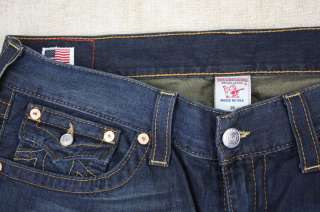 True Religion Mens Jeans Billy Boot Cut Size 38 (Twotimer Dark Wash 