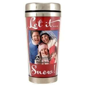  Let It Snow Picture Frame Mug 3x3 Opening: Electronics