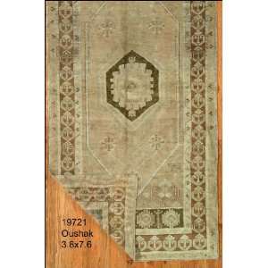  3x7 Hand Knotted Oushak Turkey Rug   38x76