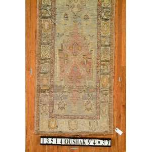  3x9 Hand Knotted Oushak Turkey Rug   37x94