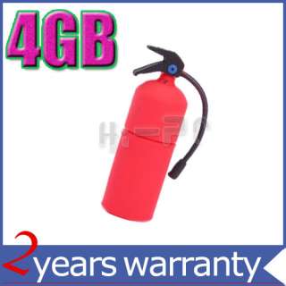 New 4GB 4G Fire Extinguisher USB Flash Memory Drive Red  