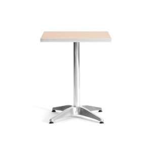  Altgeld Modern Cafe Table with Square Beech Top: Home 