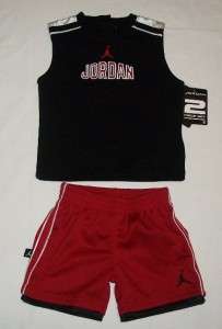 Baby Boys Jordan 2 pc outfit, size 12 mos, NWT, #0428  