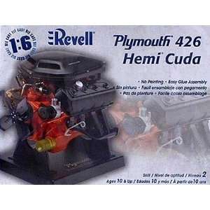  Plymouth 426 Hemi Cuda Engine Model Kit by Revell Toys 