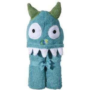  Yikes Twins Child Monster hooded towel Turquoise Baby