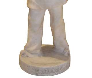 Alabaster Pierrot Clown Harlequin Figurine Sculpture  