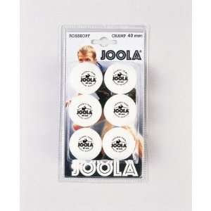  Joola 44300 Rossi Champ Ball   6 Count in White Sports 