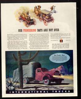 1944 Print Ad International Trucks Stage Coach Truck  