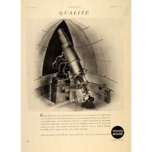   Milne Yerkes Observatory Telescope   Original Print Ad: Home & Kitchen