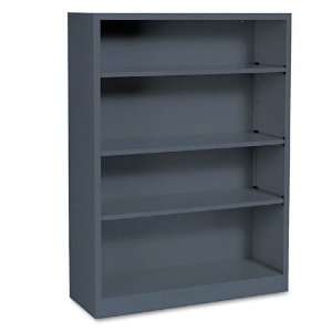   47h, Charcoal   Sold As 1 Each   HON Metal Bookcases.