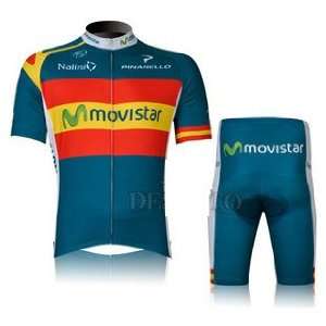 2012 MOVISTAR Tour de France team bike clothing / short sleeved jersey 
