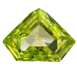    0.46 Ctw Canary Yellow Diamond Shape Loose Diamond: Jewelry