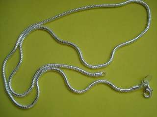 STERLING SILVER 3MM SNAKE CHAIN NECKLACE 16 18 20 22 24  