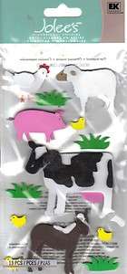 EK Success Jolees Dimensional Stickers Farm Animals  