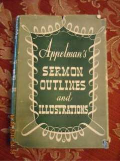 Appelmans Sermon Outlines and illustrations HCDJ 1954  