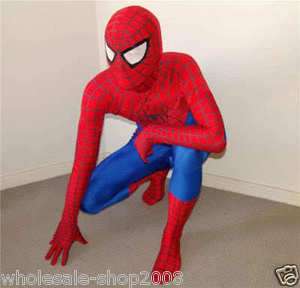 New! Lycra/Spandex Spiderman Hero Zentai Costume S XXL  