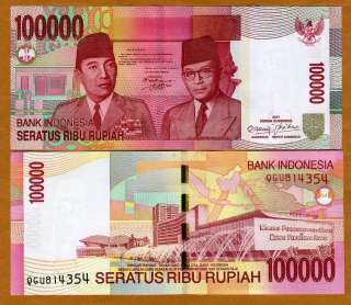 Indonesia, 100,000 (100000) Rupiah, 2011, P 146 NEW, UNC  