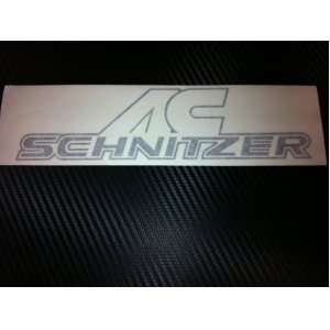  1 X Ac Schnitzer BMW Racing Decal Sticker (New) Black Size 