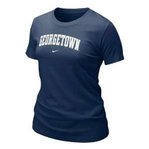 Georgetown Hoyas Womens Nike Navy New Arch T Shirt
