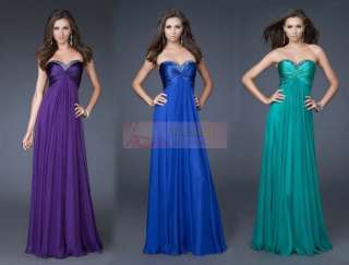Gorgeous 3 Purple/Blue/Gre​en Bridesmaid gown dress !!  