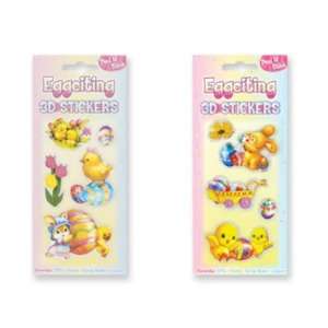  Eggciting 3D Stickers Case Pack 72