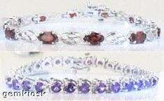 Gemstone bracelets, earrings, pendants and rings. Gemstone jewelry in 