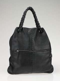 Bottega Veneta Black Leather Julie Medium Shopper Tote Bag  