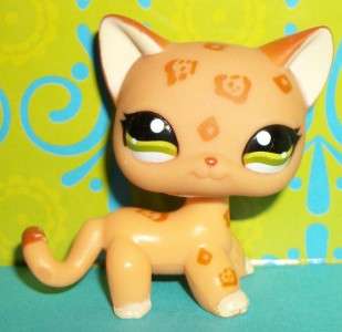 Littlest Pet Shop~#1120 PEACH LEOPARD/CHEETAH CAT~TARGET TIN PET R108 