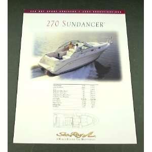    1997 97 SEA RAY 270 SUNDANCER Boat BROCHURE: Everything Else