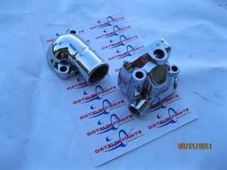 Datsun Z 240Z 510 610 New 2 Piece Thermostat Housings, upper and lower 