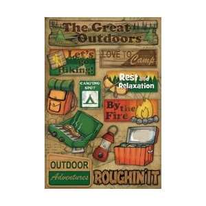    Outdoors/Camping Cardstock Stickers 5.5X9: Arts, Crafts & Sewing