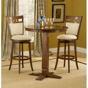   Designs Brown Cherry Bistro Set With Jefferson Stools: Home & Kitchen