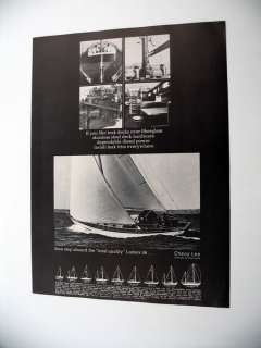 Cheoy Lee Luders 36 Yacht sailboat boat 1970 print Ad  