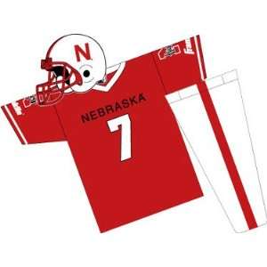Nebraska Cornhuskers Youth NCAA Team Helmet and Uniform Set (Medium)