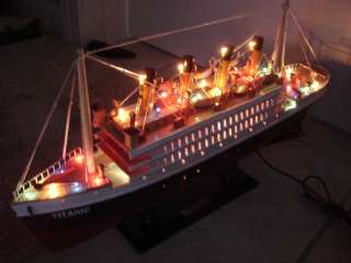   model cruise ship with flashing light 16 100 years anniversary  