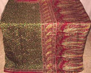NSsar14143 Pure silk Antique Vintage Sari Saree JAANU DETAILS Henn 